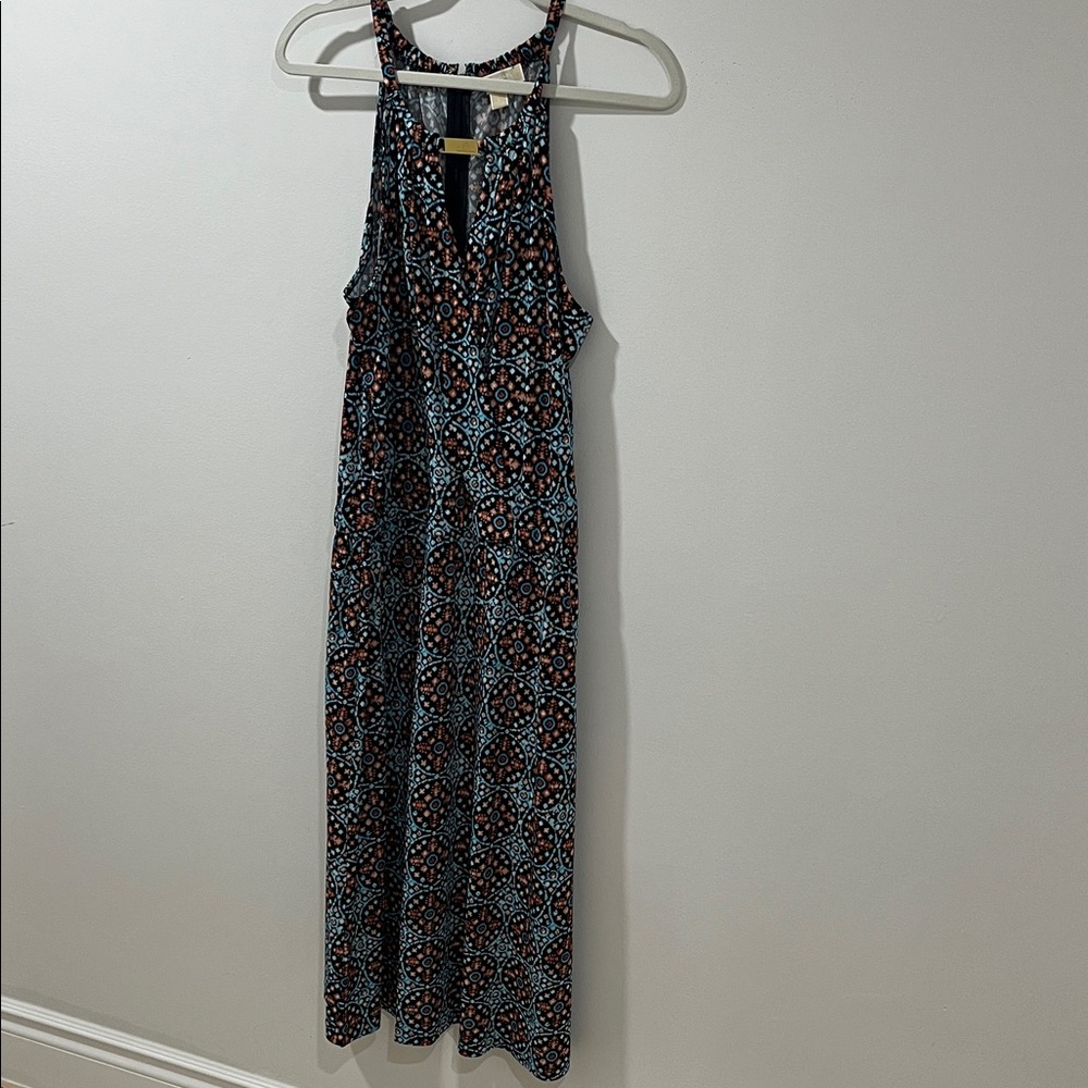 Michael Kors Women’s Dress Large Blue Orange Gold Hardware Like New Crossover